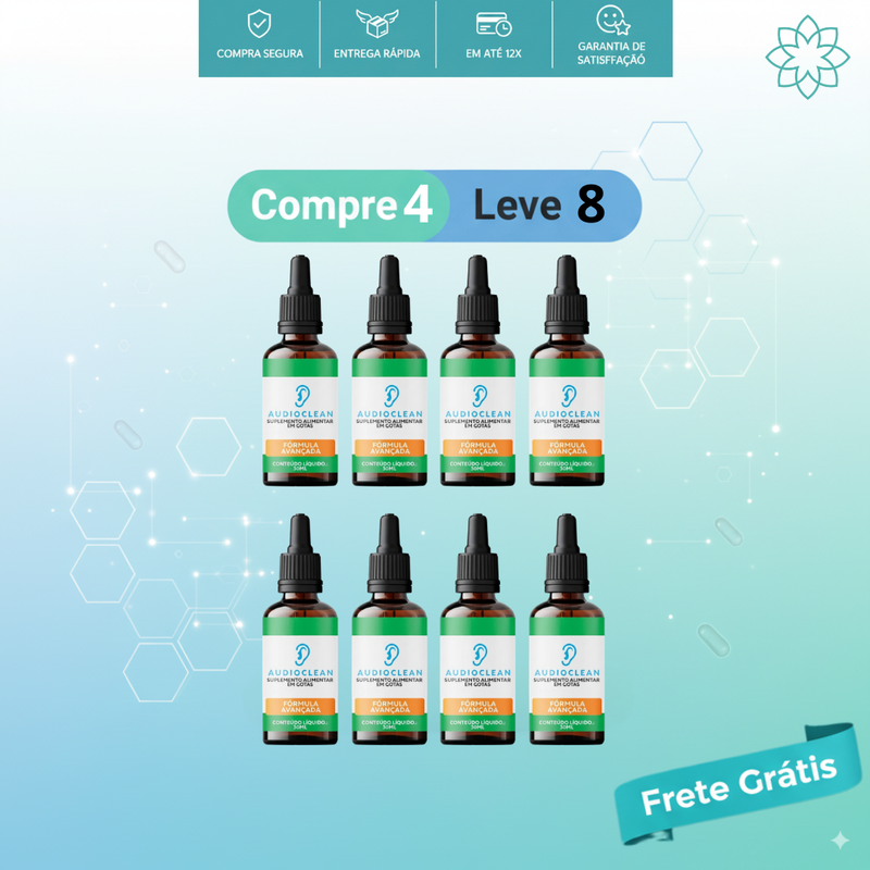 Audioclean - Suplemento Natural para Saúde Auditiva e Clareza Mental