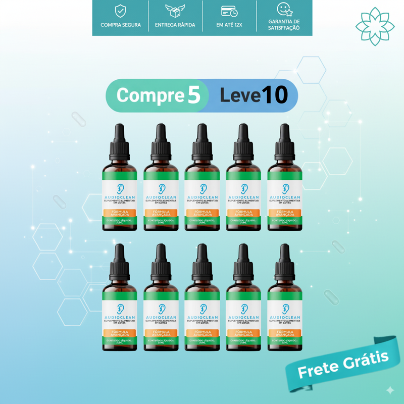 Audioclean - Suplemento Natural para Saúde Auditiva e Clareza Mental